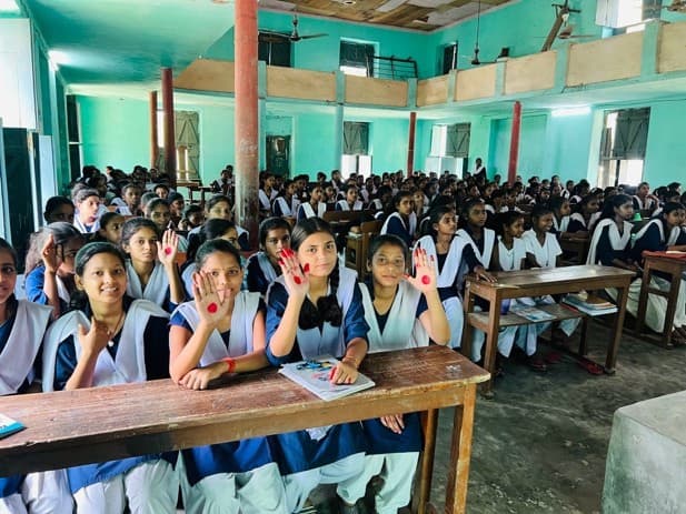 6,135 adolescent girls reached in preventive health workshops
