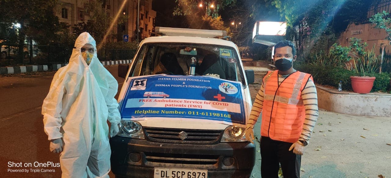 Free ambulance for EWS COVID patients