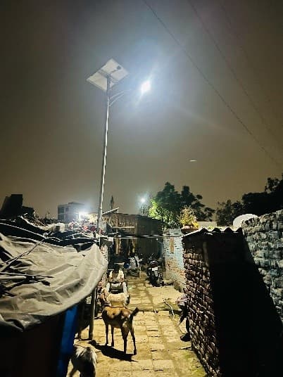 Solar streetlights — community safety